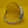 Sterling Silver Teaspoon Ring with Flower Motif Handle - Image 3