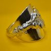 Sterling Silver Teaspoon Ring with Flower Motif Handle - Image 4