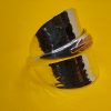 Sterling Silver Coffeespoon Ring with Copper Feather - Image 5