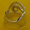 Solid Silver Cake Fork Ring with Silver Ball - Image 4