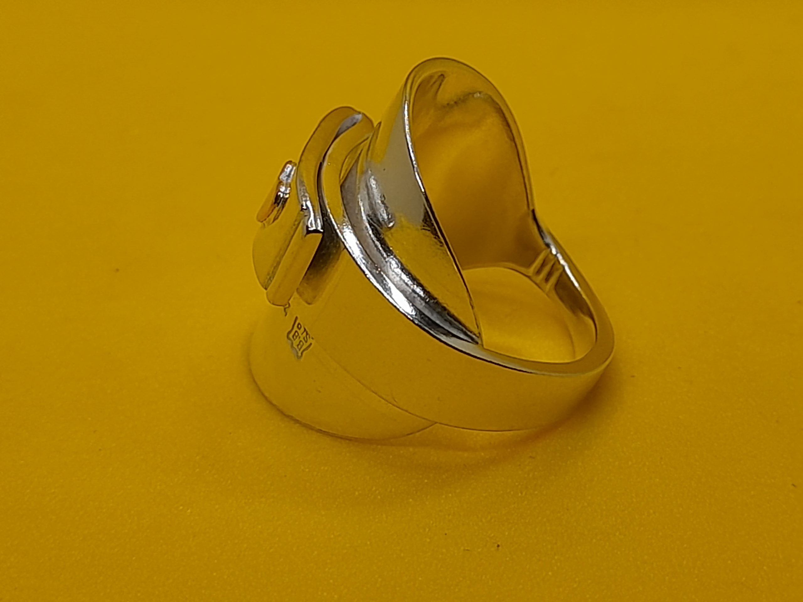 Coffee Spoon Ring with Copper Heart – Coronation Year Editions - Image 3