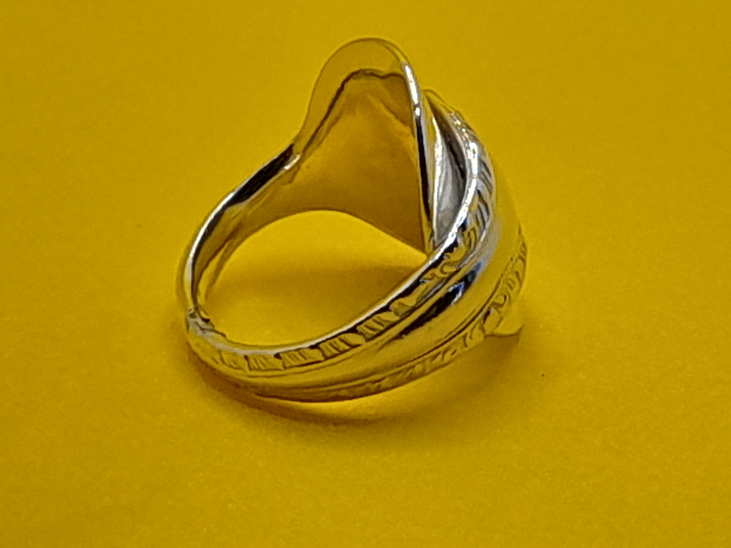 Antique Salt Spoon Ring - Image 4