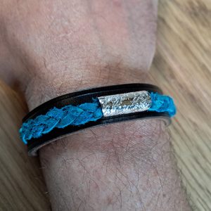Genuine Leather Mystery Bracelets with silver spoon bowl