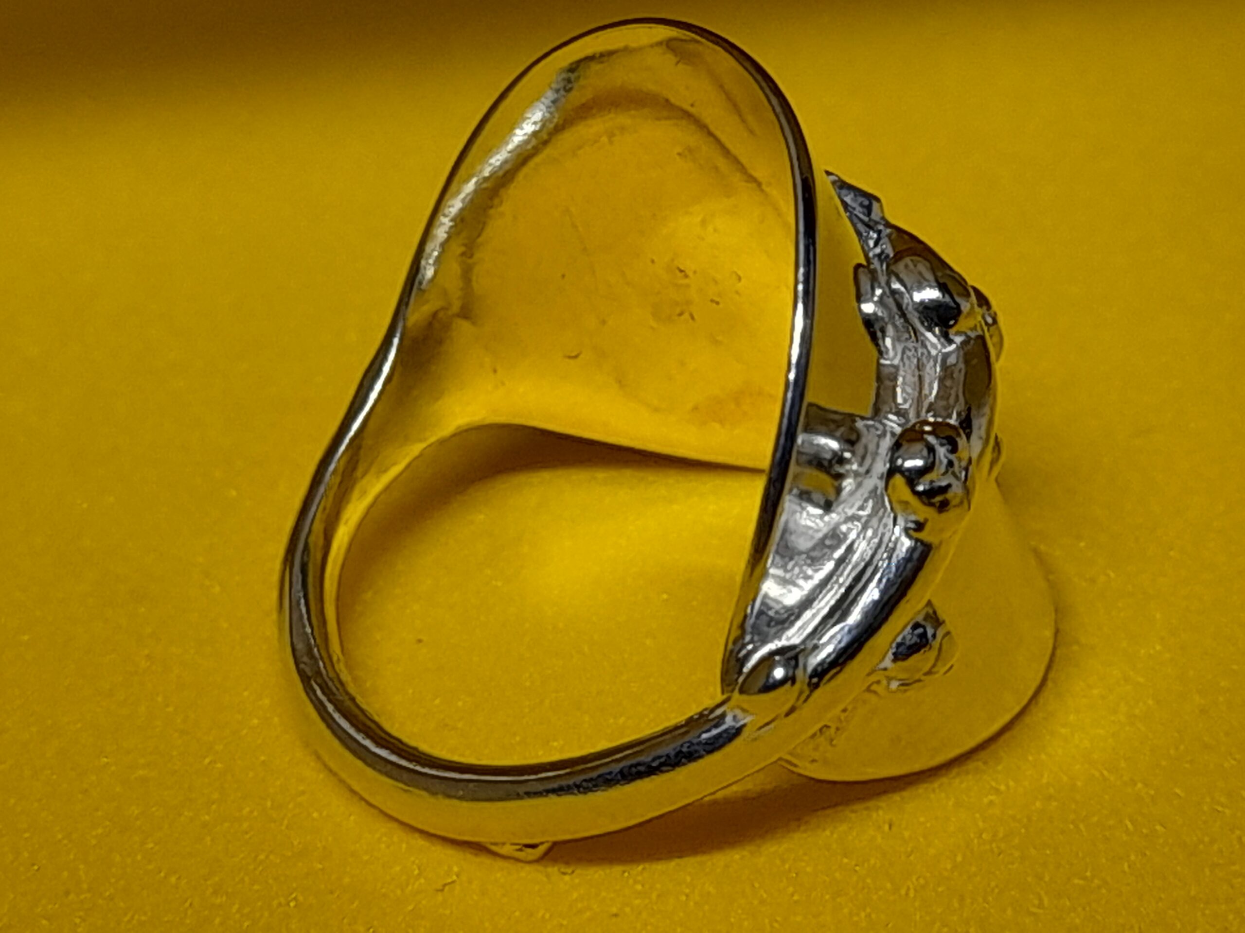 Floral handle Tea spoon Ring, from a Reed & Barton spoon - Image 3