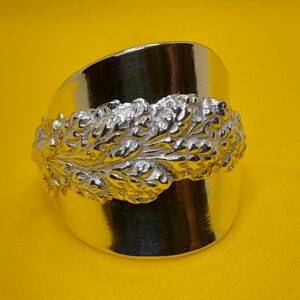 Silver Wheat Teaspoon Ring