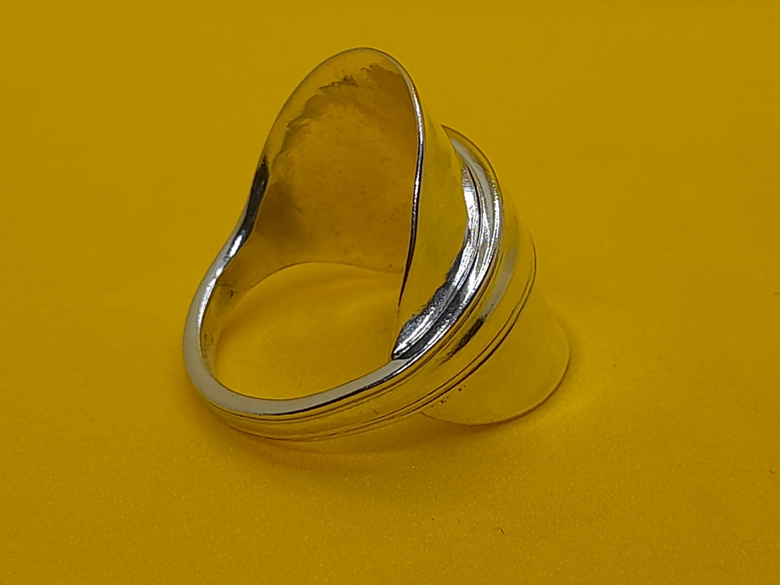 Silver Art Deco Spoon Ring - Image 3