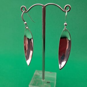 Plain Silver Spoon Bowl Earrings