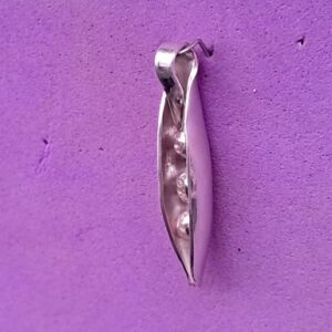 Peapod Pendant with 3 Silver Peas