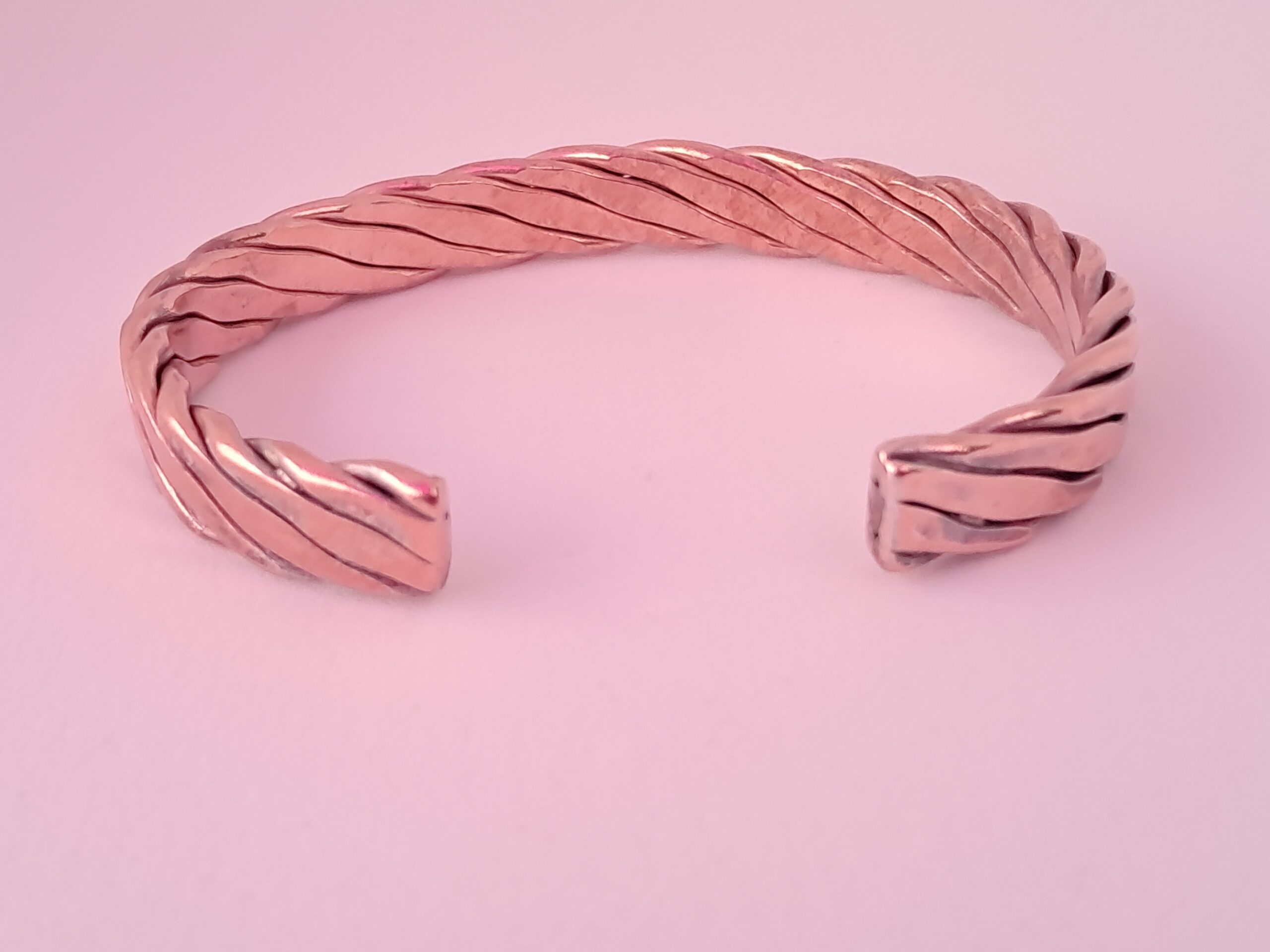 Substantial Flatten Twist Bracelet - Copper - Image 3