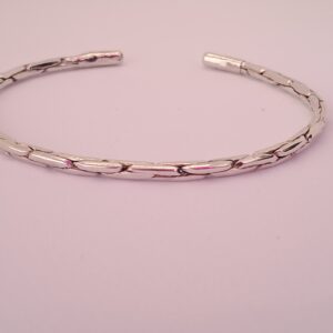 Flatten Twist Sterling Silver Bracelet