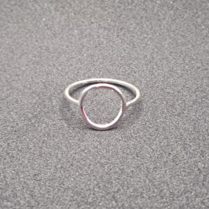 Open Circle Sterling Silver Ring
