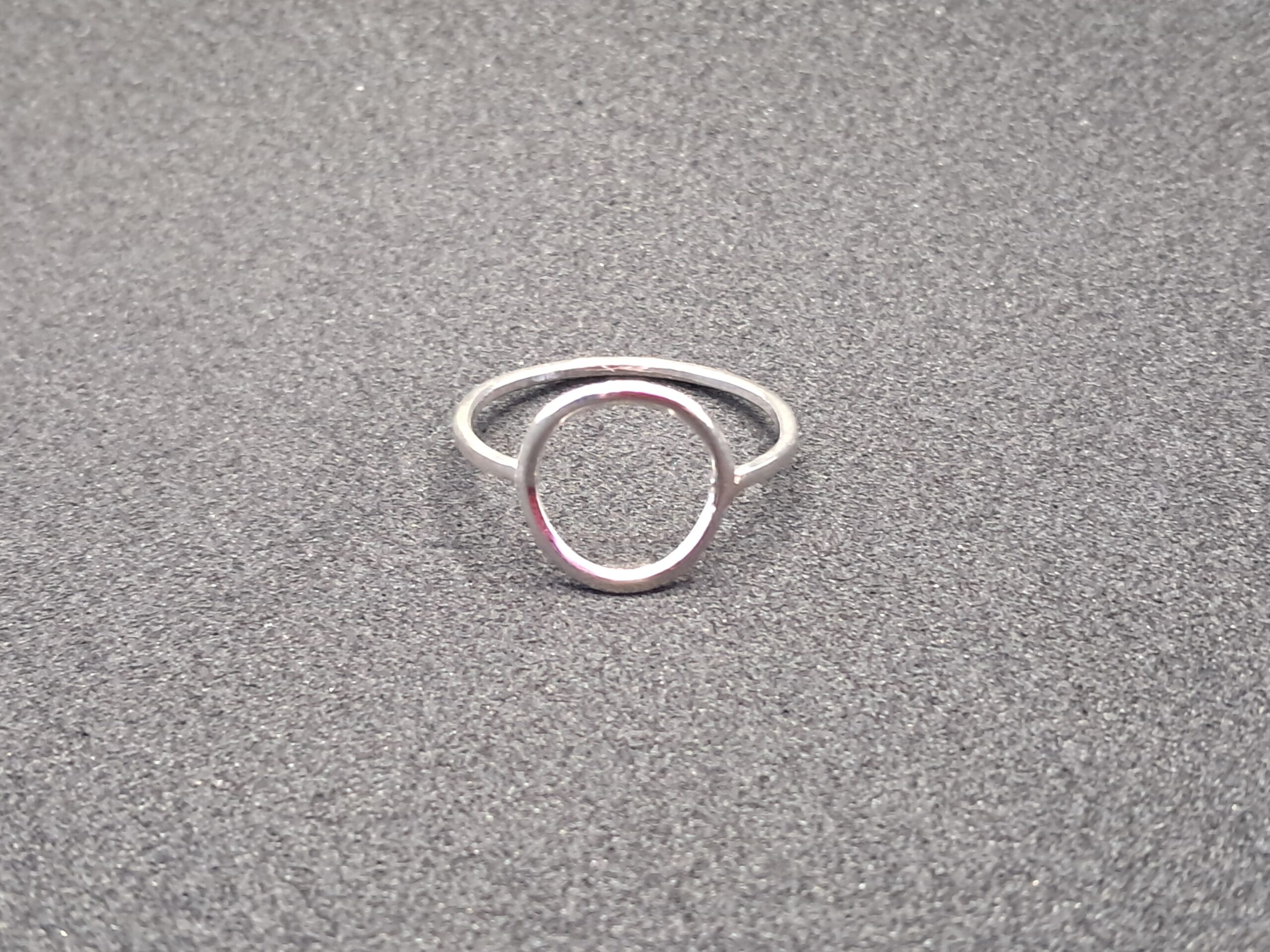 Open Circle Sterling Silver Ring