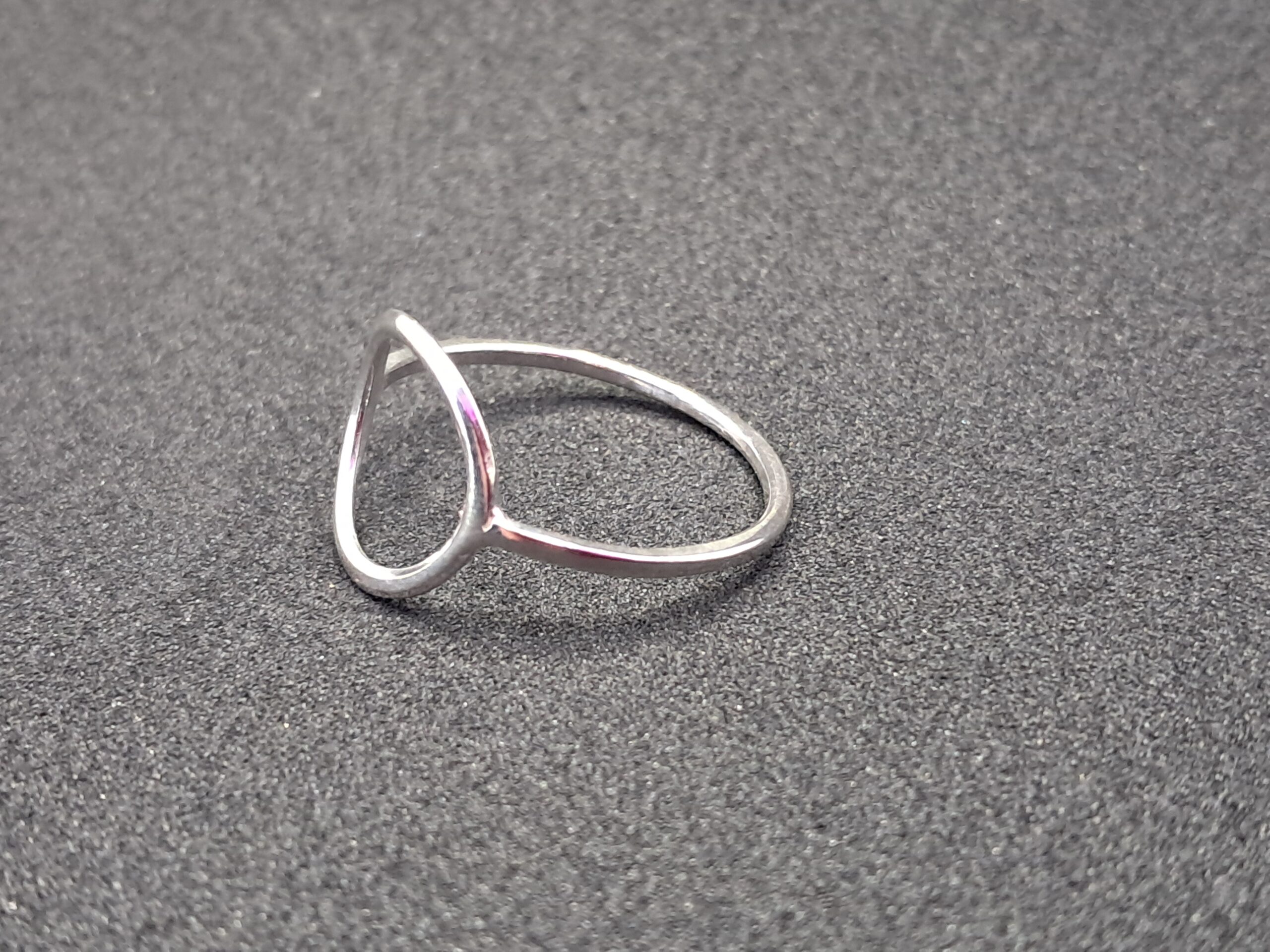Open Circle Sterling Silver Ring - Image 4