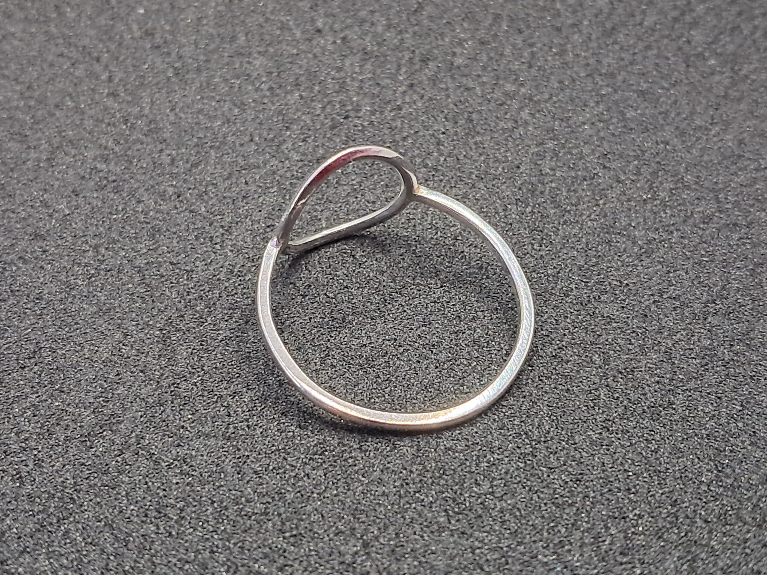 Open Circle Sterling Silver Ring - Image 5
