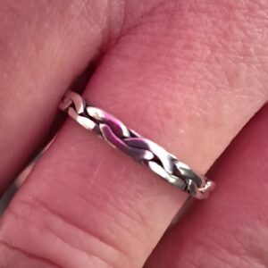Flatten Twist Sterling Silver ring